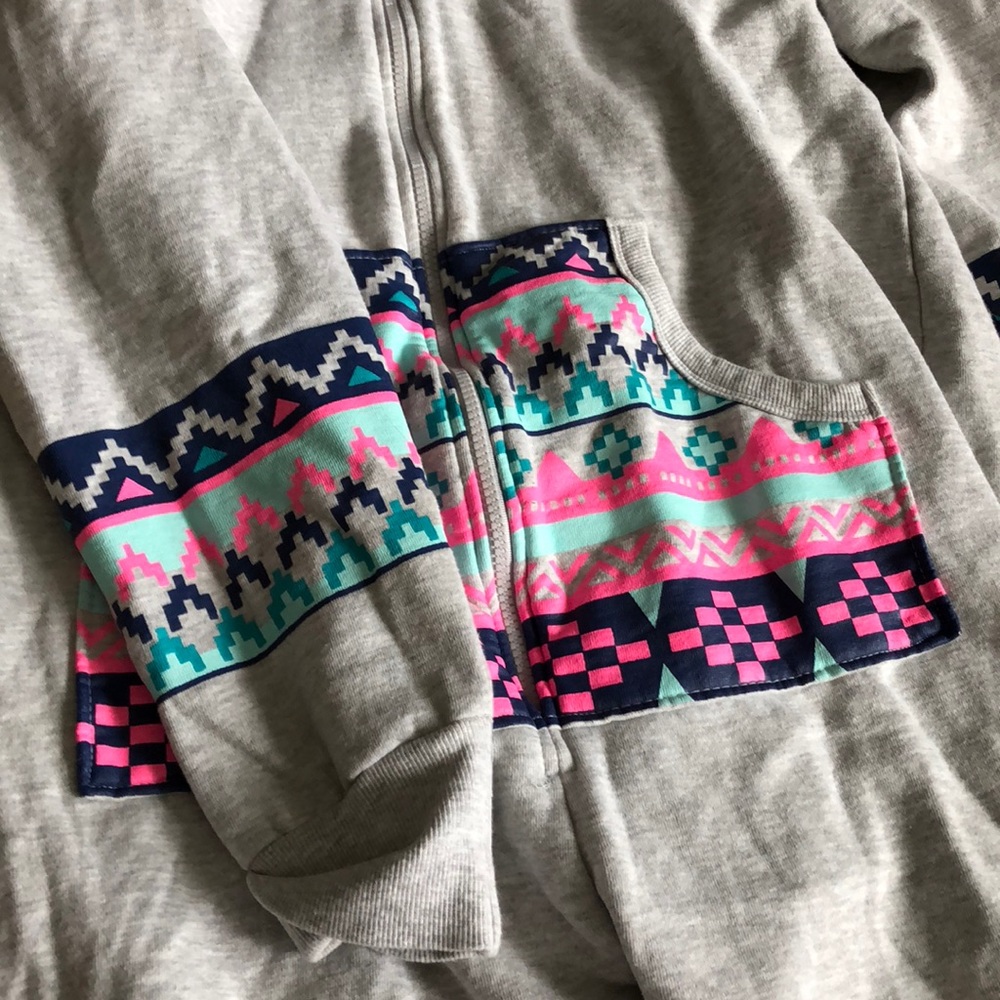 Grey print onesie